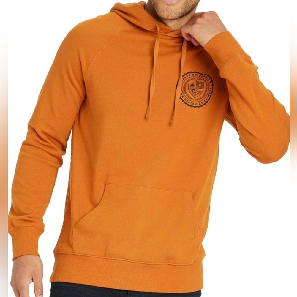 Goodfellow Burnt Orange Hooded Front Pocket Sweatshirt Size Mefium - New